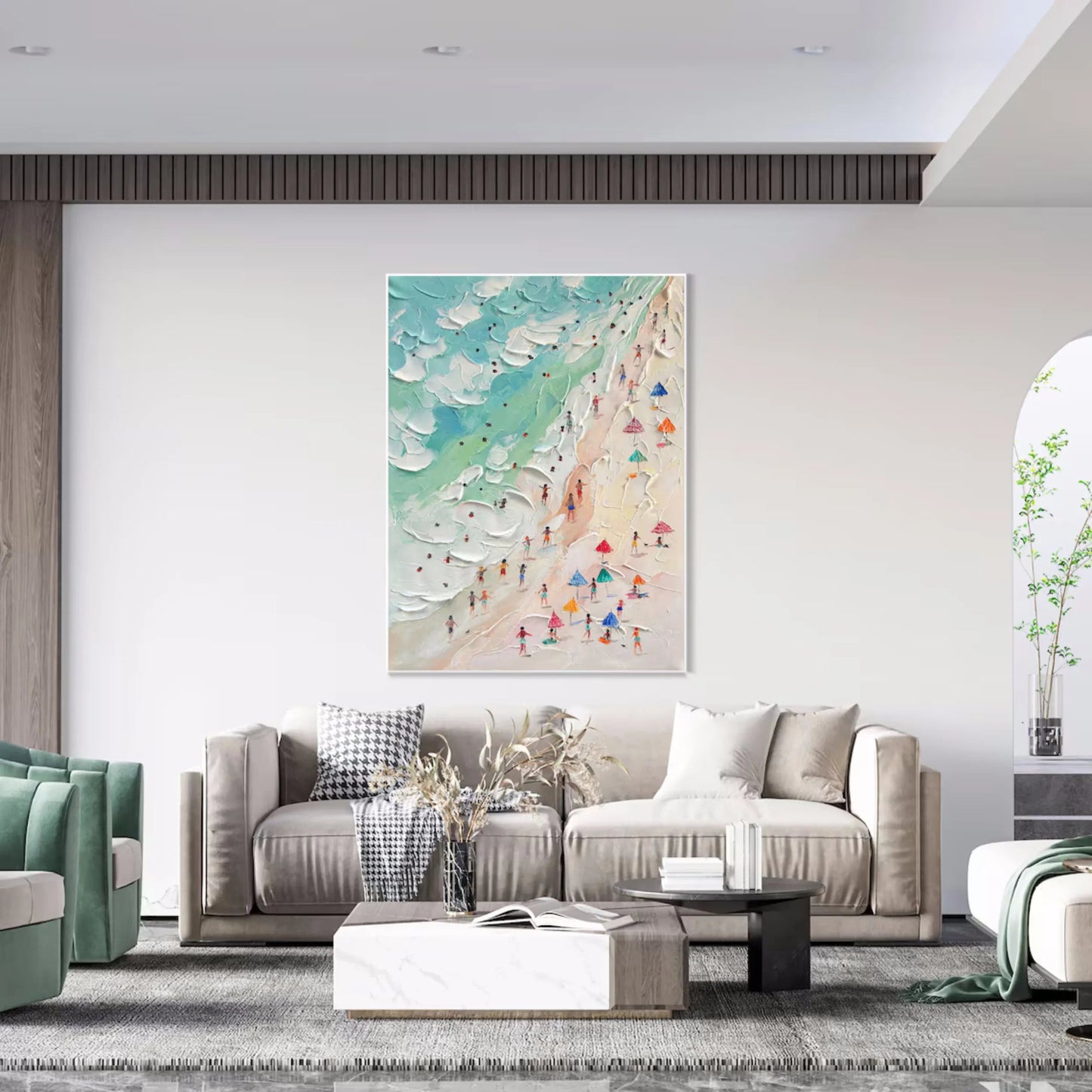 Azure Breeze-Beach Landscape Painting
