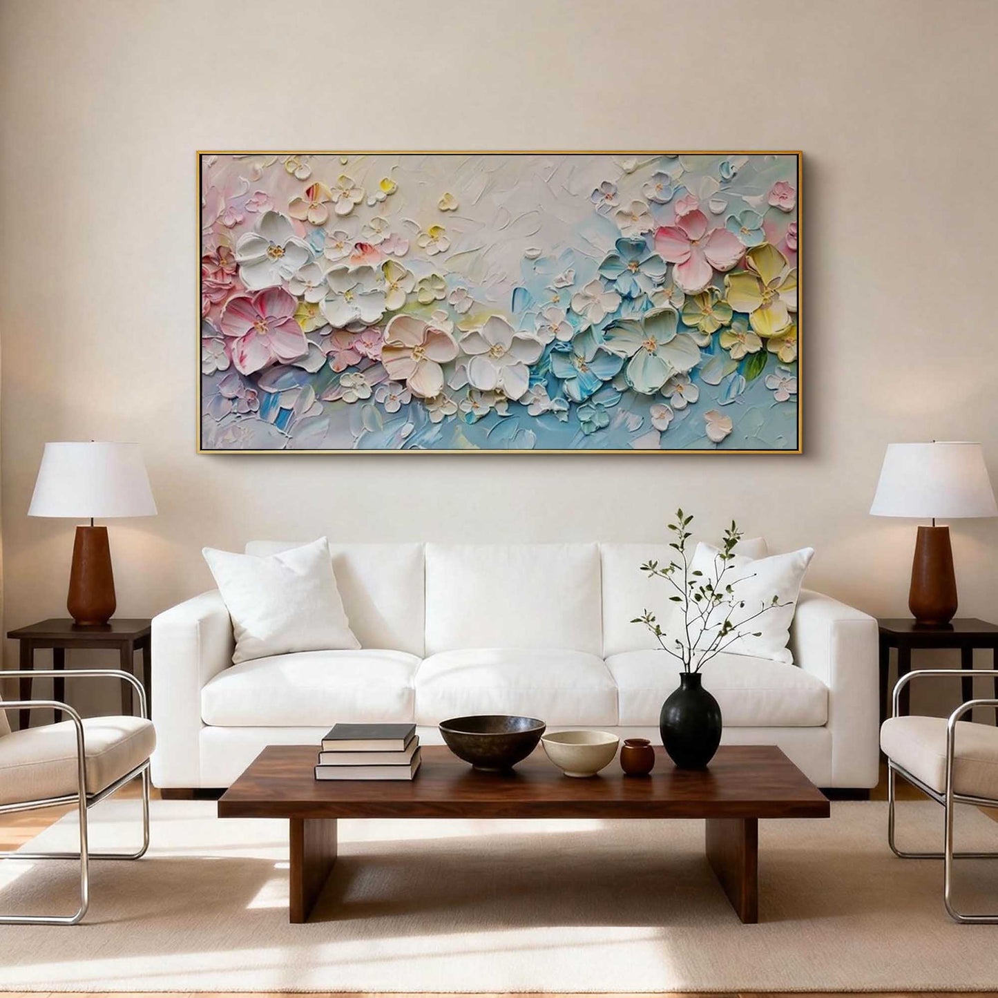 Pastel Bloom Floral Painting