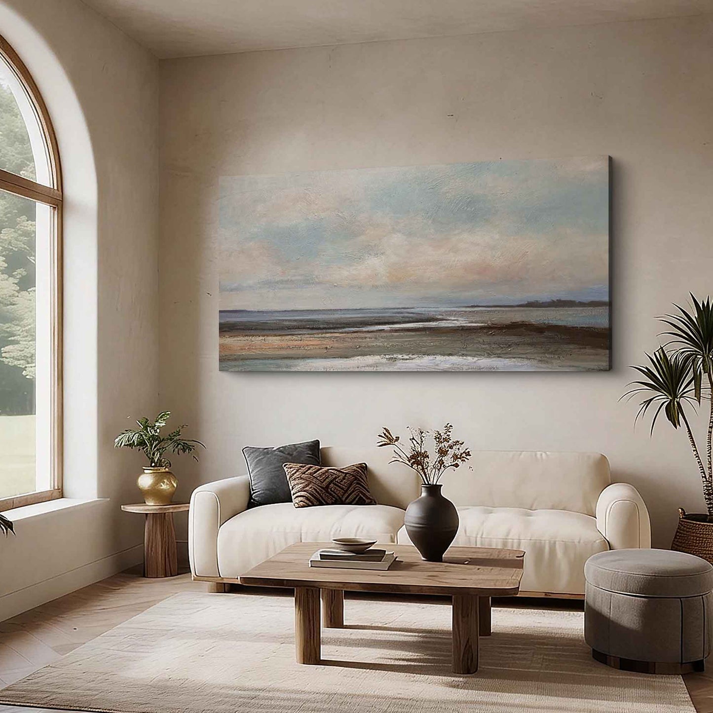 Soft Sky Coastal Painting