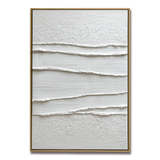 White Minimalist Textured Painting #ART96