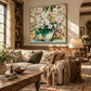 Whispering Petals White Floral Still Life Painting