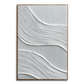 White Wavy Textured Painting #ART97