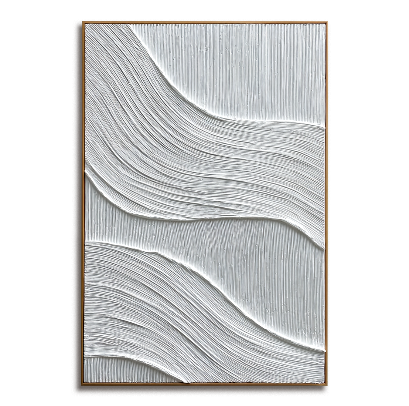 White Wavy Textured Painting #ART97