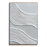 White Wavy Textured Painting #ART97