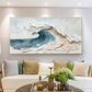 Ocean Crest Textured Wave Painting