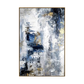 Blue Gold Glimpse Abstract Canvas Art