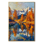 Alpine Ember Autumn Landscape Painting
