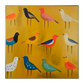 Joyful Birds Colorful Abstract Painting