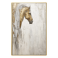 Golden Grace Horse Textured Painting