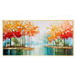 Autumn Stillwater Forest Abstract Painting