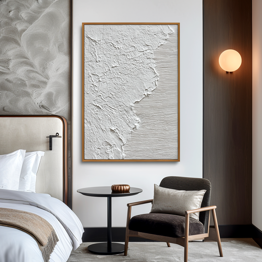 White Textured Abstract Painting #ART99