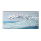 Silver Crest-Textured Ocean Wave Painting