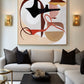Saffron Loop Modern Abstract Painting