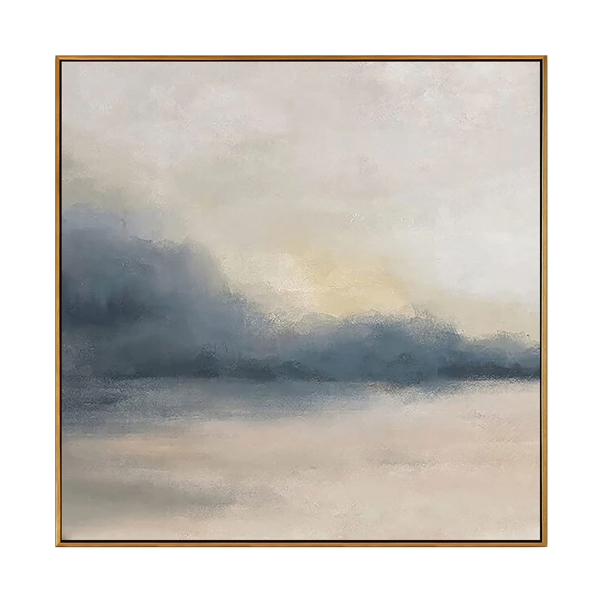 Misty Horizon Landscape Painting