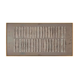Warm Grey Ridged Minimalist Abstract Painting