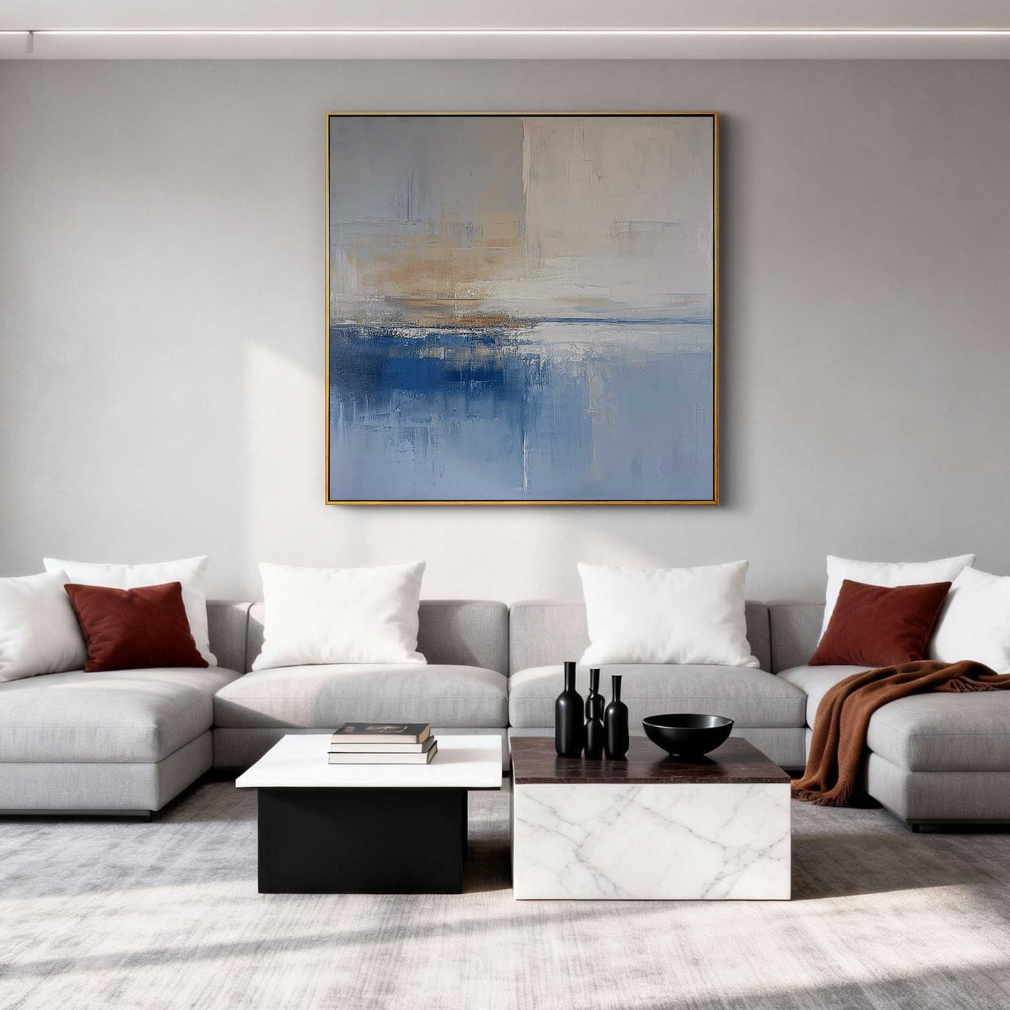 Azure Horizon Abstract Seascape