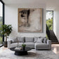 Neutral Brushstroke Abstract Painting