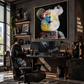 Neon Mind Graffiti Abstract Portrait Painting