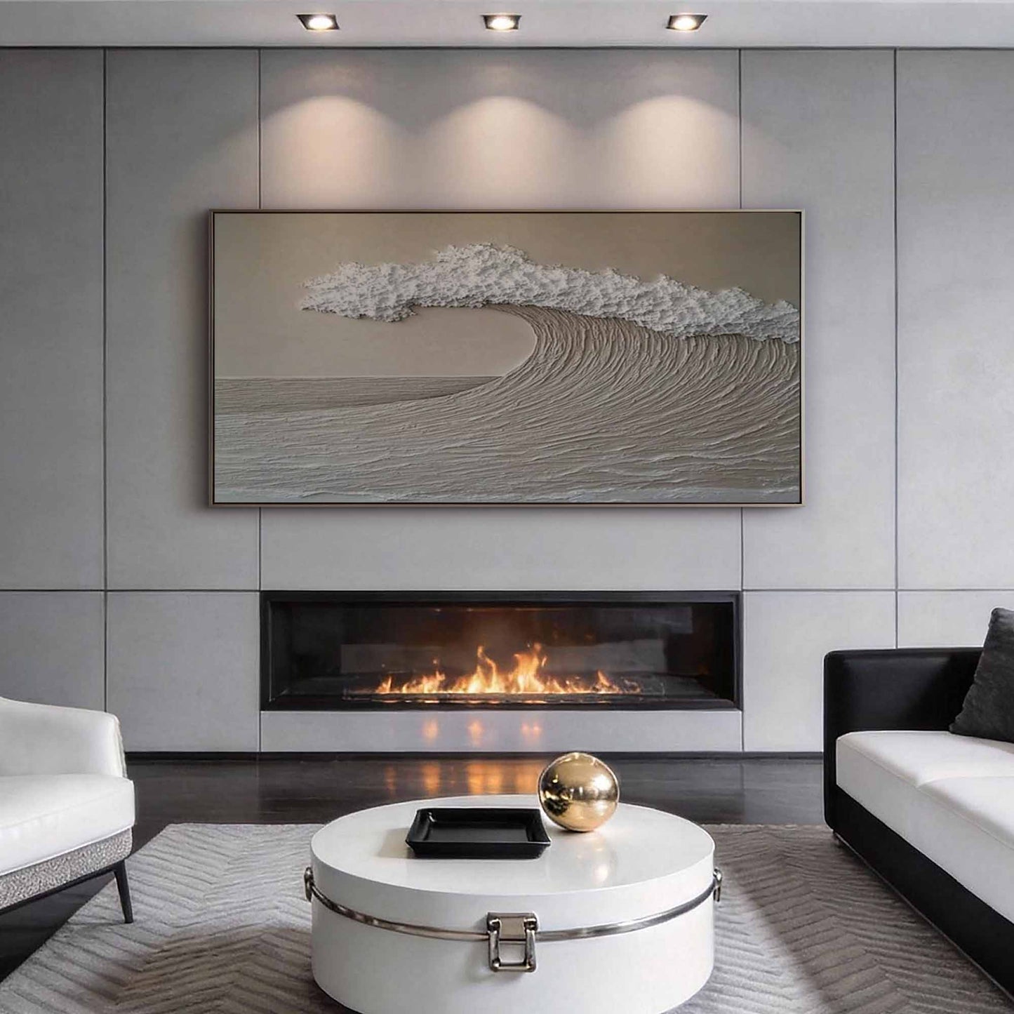 Serene Crest Wave Painting