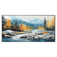 Mountain River Textured Painting