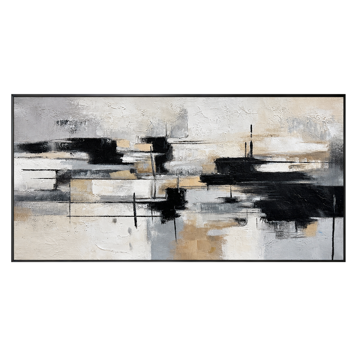 Silent Balance Neutral Abstract Painting