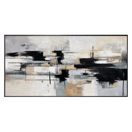 Silent Balance Neutral Abstract Painting