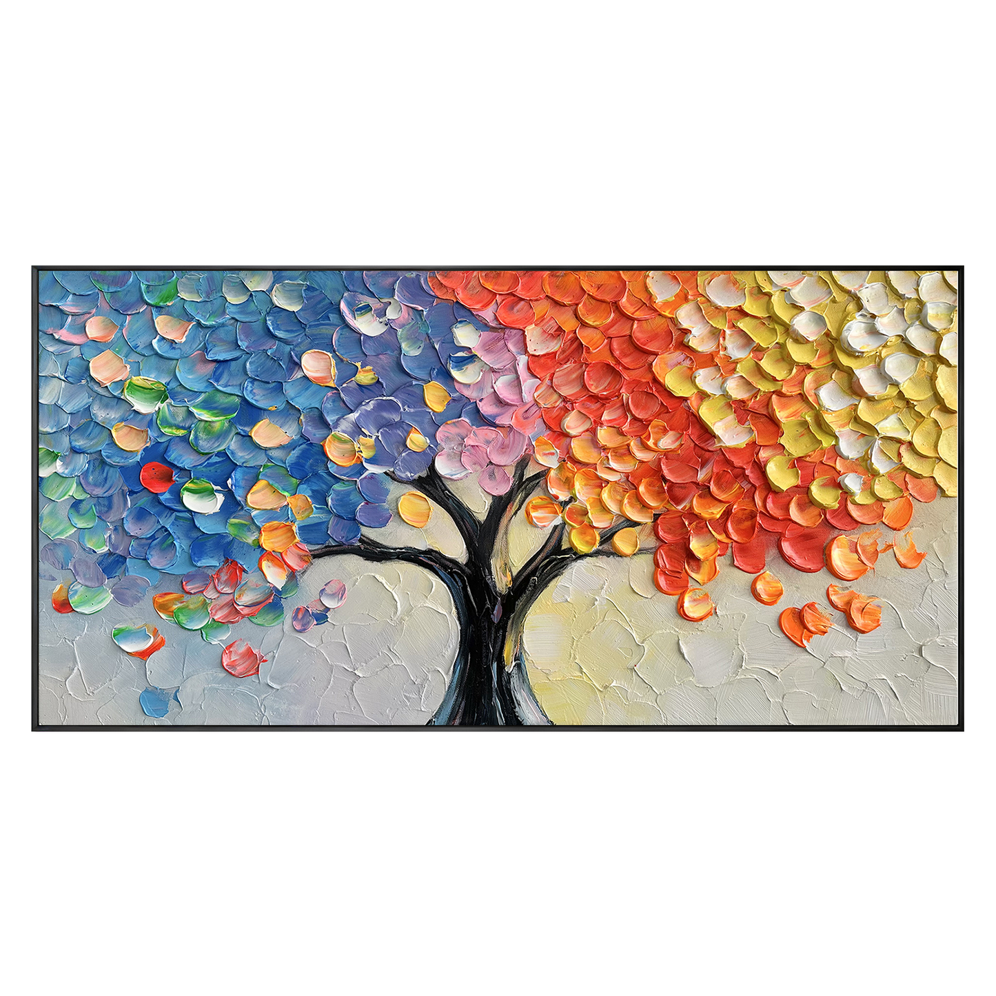 Spectrum Harmony Abstract Tree Painting #REX2 (484)