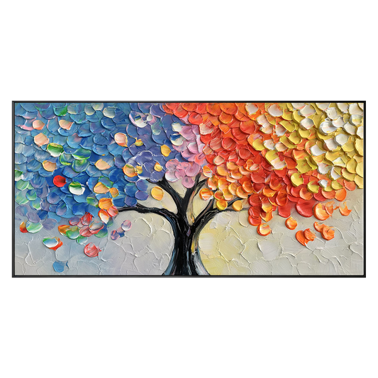 Spectrum Harmony Abstract Tree Painting #REX2 (484)
