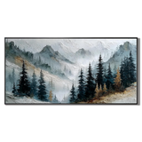 Silent Ridge Misty Mountain Painting