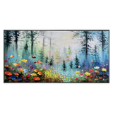 Whispering Woodland Garden Abstract Painting