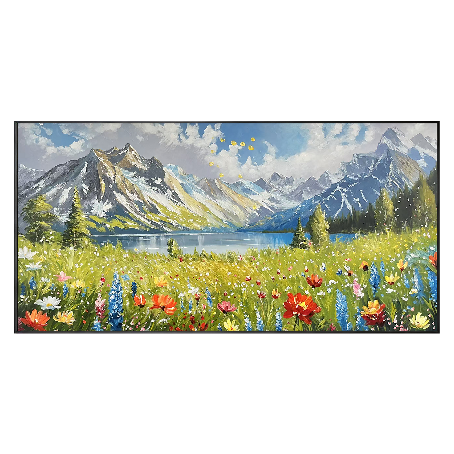 Alpine Meadow Landscape Painting
