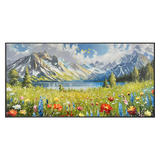 Alpine Meadow Landscape Painting