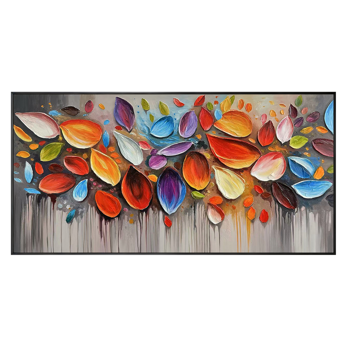 Petal Symphony Colorfall Abstract Painting
