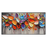 Petal Symphony Colorfall Abstract Painting