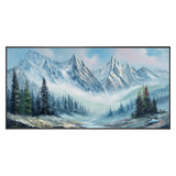 Blue Mist Mountain Landscape Painting