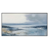 Calm Horizon Blue Seascape Painting