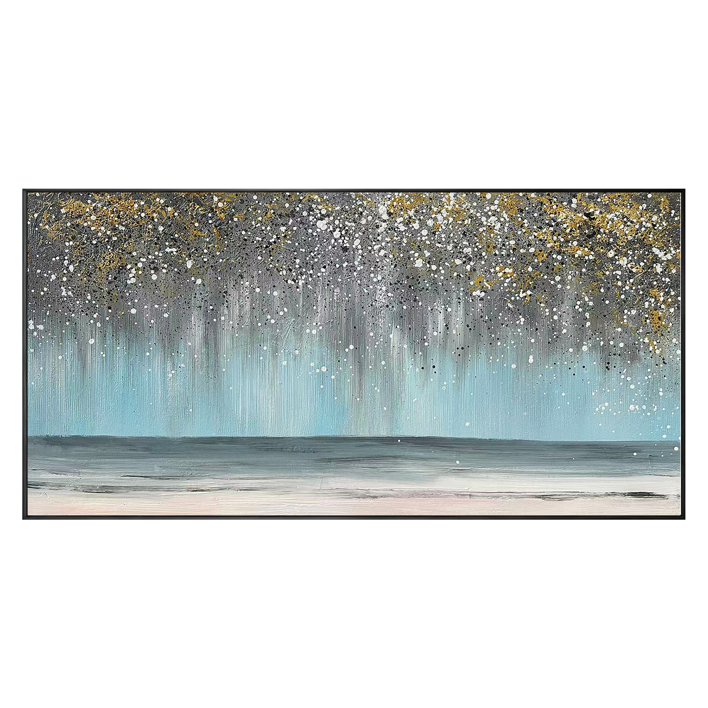 Blue Galaxy Abstract Painting