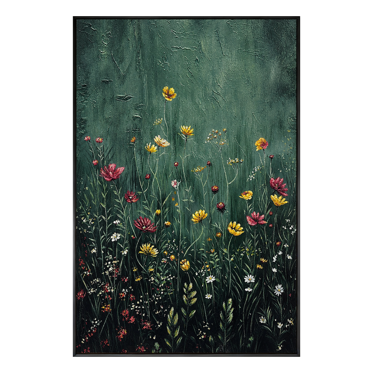 Twilight Meadow Floral Painting