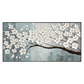 White Magnolia Textured Painting