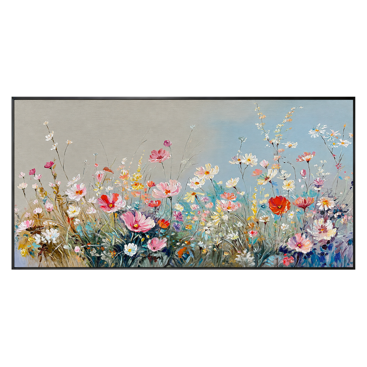 Wildflower Textured Painting