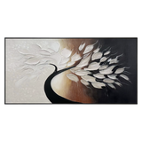 Ivory Flowing Canopy Abstract Painting