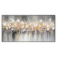 Golden Drift Blossom Abstract Painting
