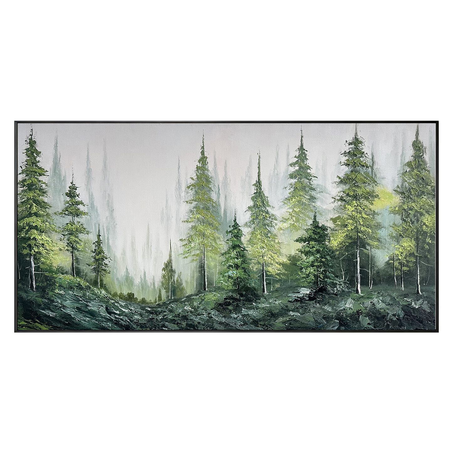 Whispering Pines Forest Landscape Painting #AR020
