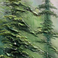 Whispering Pines Forest Landscape Painting