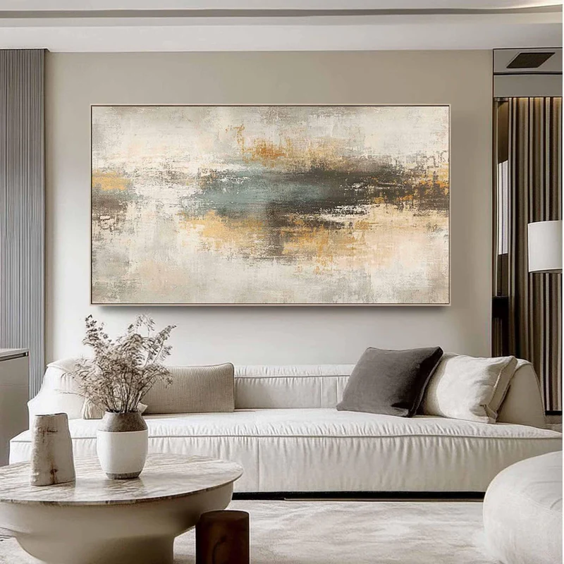 Horizon Mist Abstract Painting