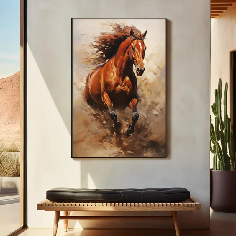 Blazing Spirit Stallion Painting