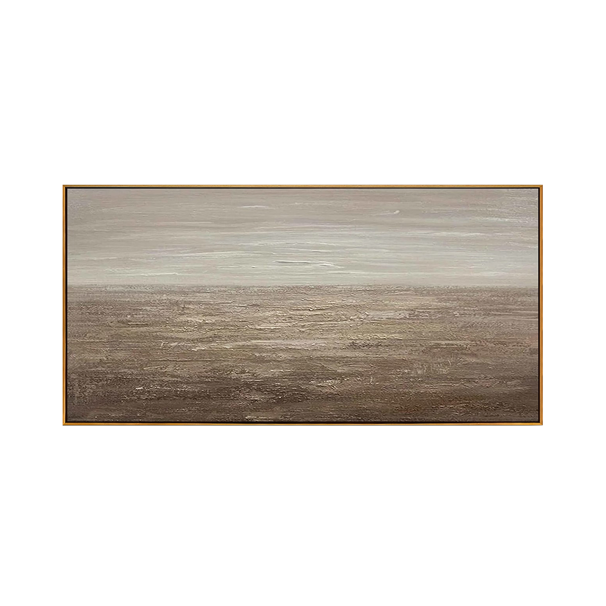 Taupe Horizon Minimalist Painting