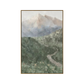Misty Peaks Valley Impasto Landscape Painting