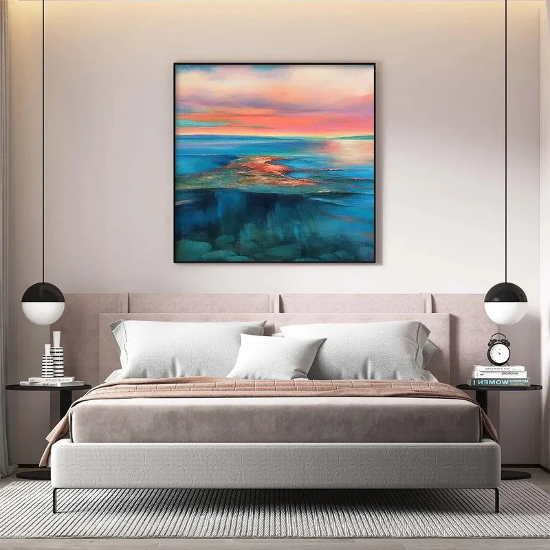 Sunset Horizon Abstract Painting