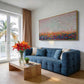Blush Meadow Horizon Painting
